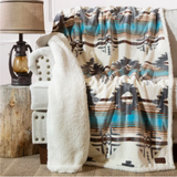 Lone Mountain Plush Sherpa Throw