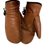 Premium Deer Leather Mitten Chestnut