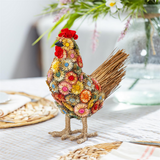 Petal Plow Faux Floral Table Decor Dried Floral Chicken 8.25"L