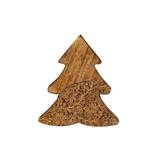 VivaStyle Table Decor Wood Decor Carved Floral Tree