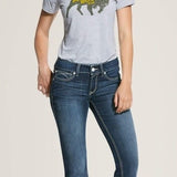 R.E.A.L. Mid Rise Stretch Arrow Fit Jean Shayla