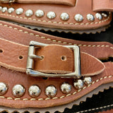 Montana Style Sable Spur Straps with Spots BTB