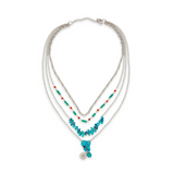 Enchanted Garden Tiered Silver Necklace