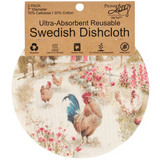 Roosters Swedish Dishcloth Set