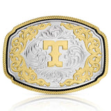 Western Initial Buckle - style T