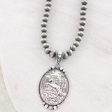 Western Horse Concho Necklace