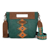 Wrangler Aztec Embroidered Top Handle Tote/Crossbody
