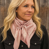 35X35 Blush Jacquard Wild Rag Scarf