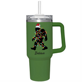 Christmas Vacation Tumbler Stainless-Steel Trenta Cup w/ Straw Bigfoot 30oz Gift Box