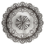 Antique Windrose Engraved Concho 1 1/4"