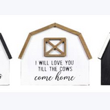 Wood Tabletop Barn Sign 3 assorted
