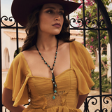 Bullseye Moonstone Necklace in Ghost Blue