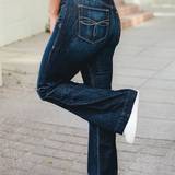 Western Stitch Patched Pocket Bootcut Jeans