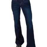 Womens Pink Bootstitch Jeans