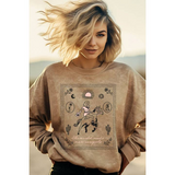 Cowgirl Bandana Mineral Graphic Sweatshirts
