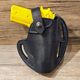 Leather Pancake Holster 1911 Belt BTB
