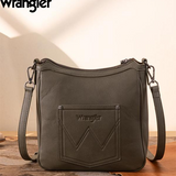 Wrangler Sherpa Aztec Canvas Crossbody