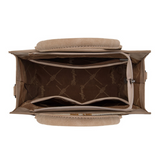 Wrangler Tooled Aztec Pattern Print Concealed Carry Tote/Crossbody Tan