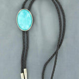 Double S Turquoise Stone Bolo