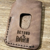 Laser Etched Verticle Card Wallet BTB
