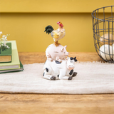 Petal Plow Table Decor Resin Farm Animal Trio, 7.5"H