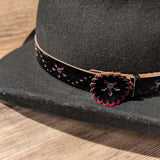 BTB Flower Overlay Hatband 1"